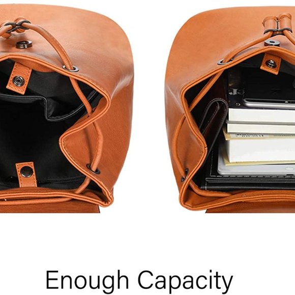 Leather Backpack Purse for Women Tassel Casual main image 4